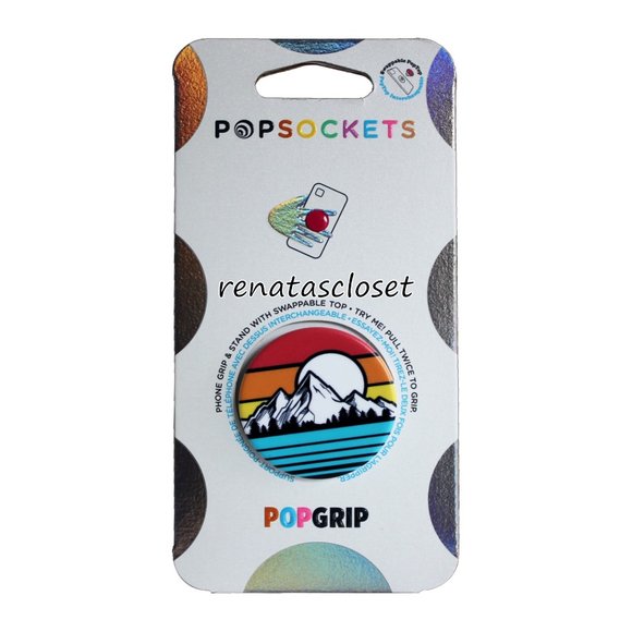 PopSocket PopGrip Sunset Peaks Cellphone Grip & Stand NIP - Picture 3 of 9